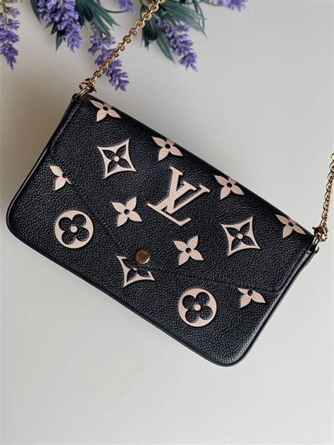 louis vuitton felicie empreinte noir|Louis Vuitton women's leather.